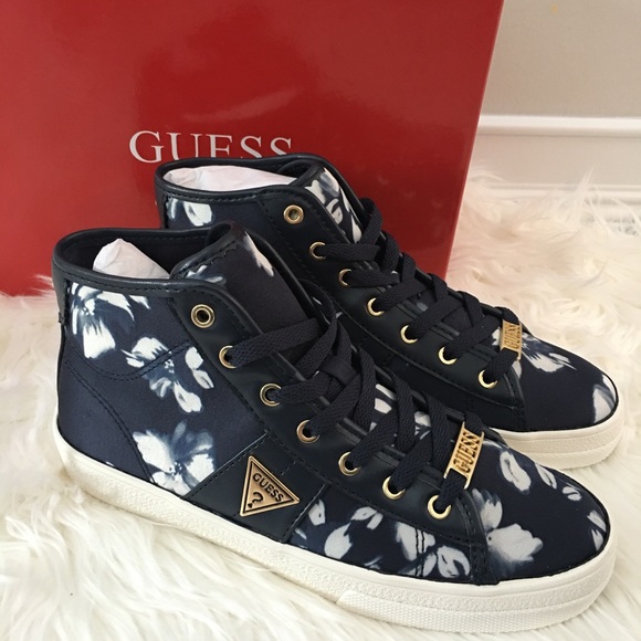 guess floral sneakers